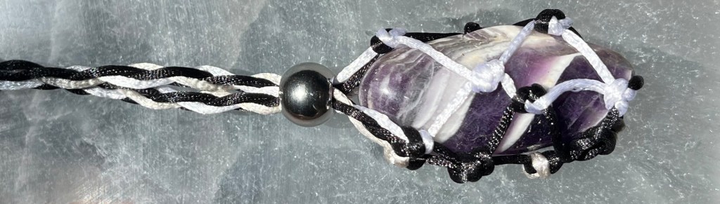 Dogtooth Amethyst Crystal Holder Pendant Necklace –&nbsp;1