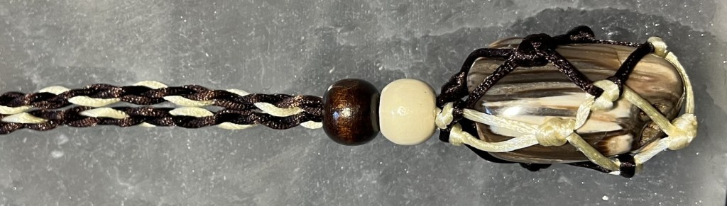 For Sale - Handmade Petrified Wood crystal holder necklace in Gainesville, Florida