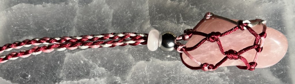 Rose Quartz Crystal Holder Pendant&nbsp;Necklace