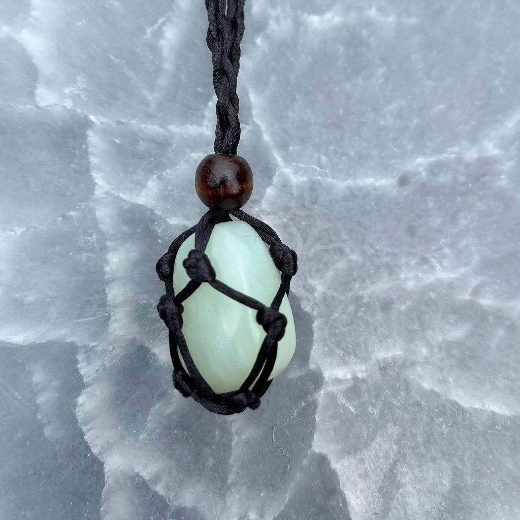 For Sale - Handmade Jade crystal holder necklace in Gainesville, Florida
